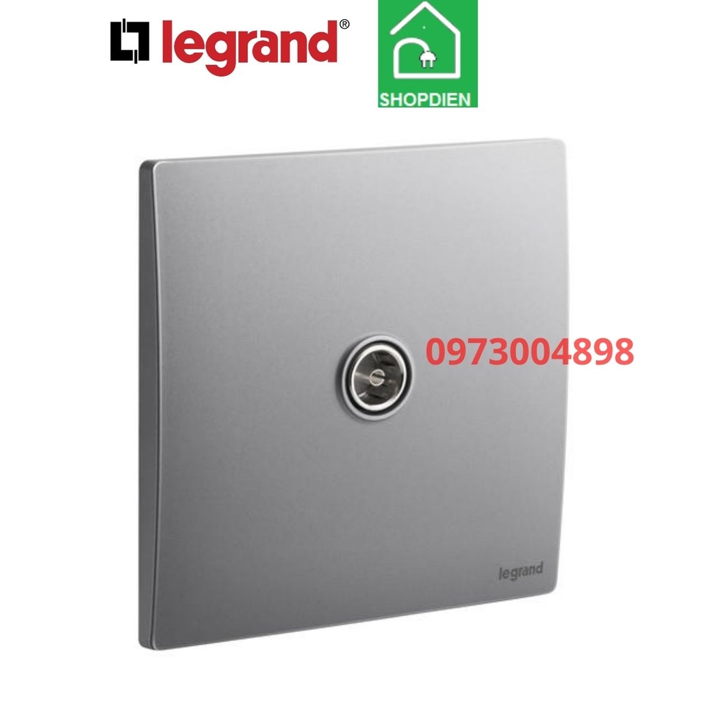Ổ cắm Tivi Mallia Senses Legrand 281151DS màu ghi xám