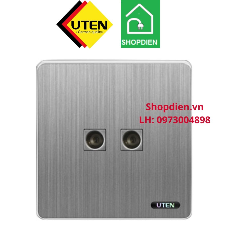Ổ cắm Tivi đôi S300 UTEN S300G-2TV TV socket