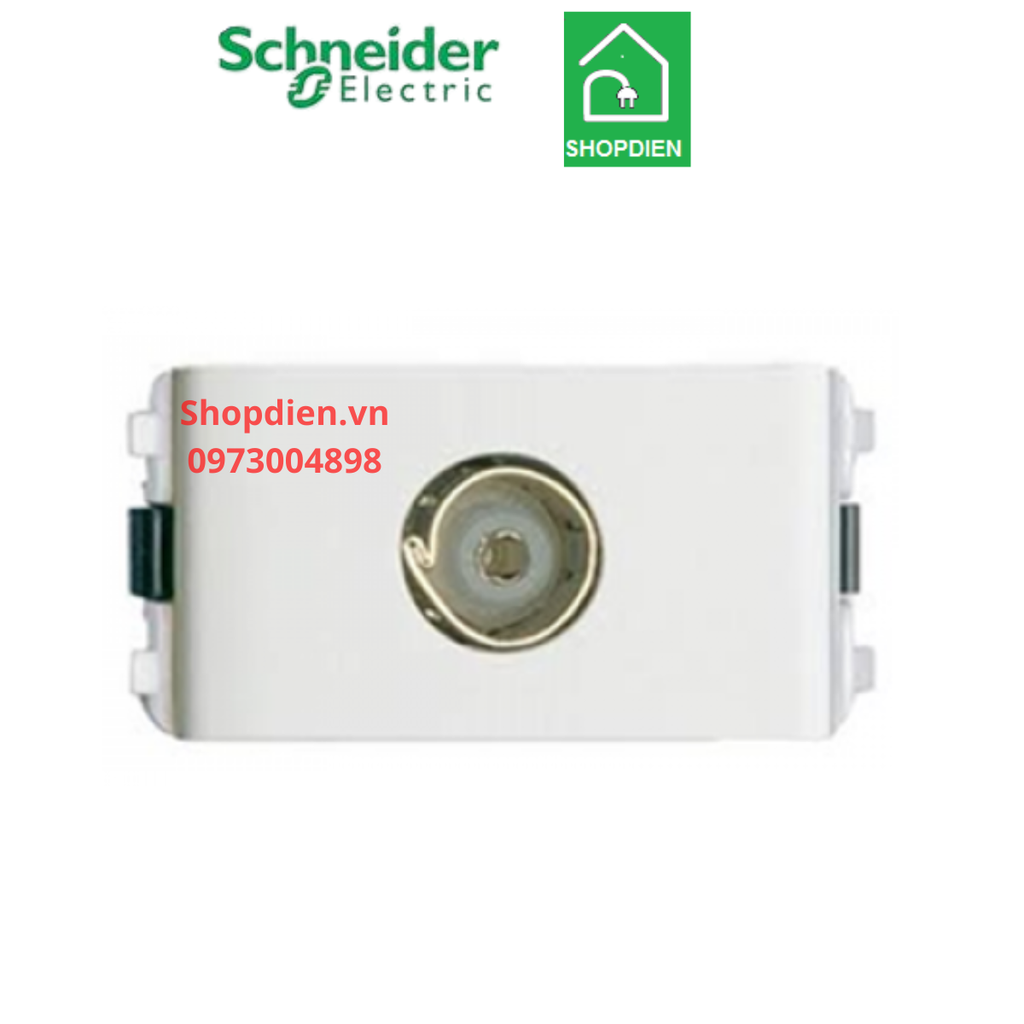 Ổ cắm Tivi Schneider ZENCELO A 8431STV_WE_G19 màu trắng