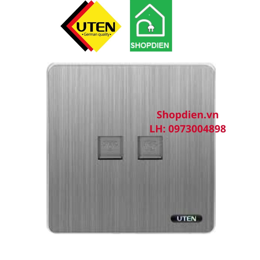 Ổ cắm điện thoại đôi S300 UTEN S300G-2TEL Telephone socket