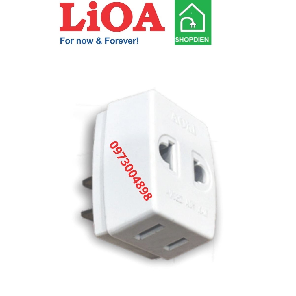 ON3NCDN LIOA Ổ cắm nối chia 3 ngả chân dẹt