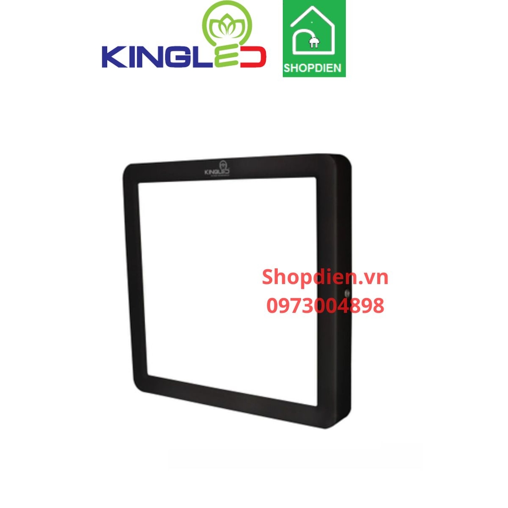 ONL-12SS-V150-D KINGLED Đèn ốp trần vuông 12W D150 MOONSTONE vỏ đen
