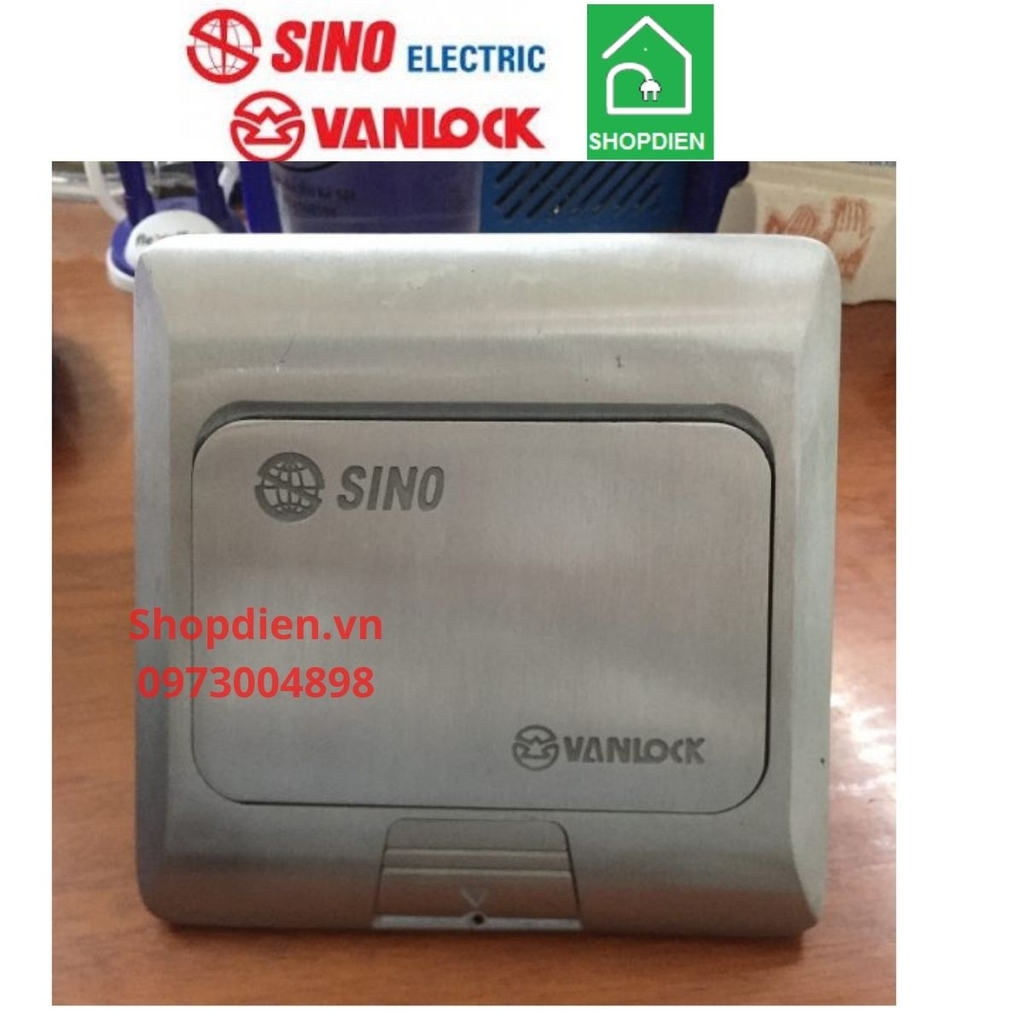 P001/1/NH/A SINO mặt ổ cắm âm sàn màu bạc nhôm Floor socket pop up