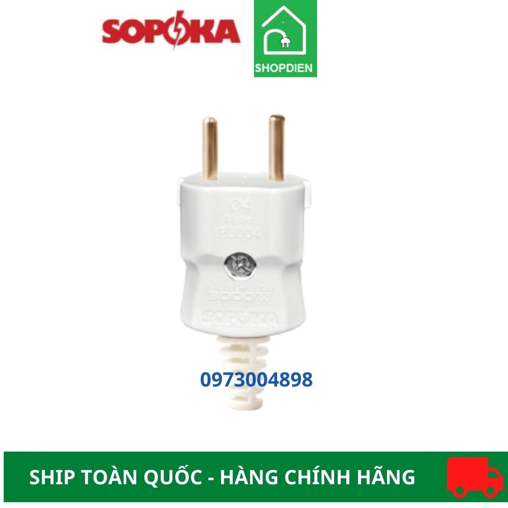 Phích cắm 2 chân chịu tải Sopoka P3004