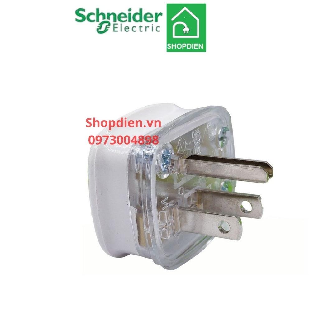 Phích cắm 3 chân 3P ( 2P+ E) plug 16A schneider E16P