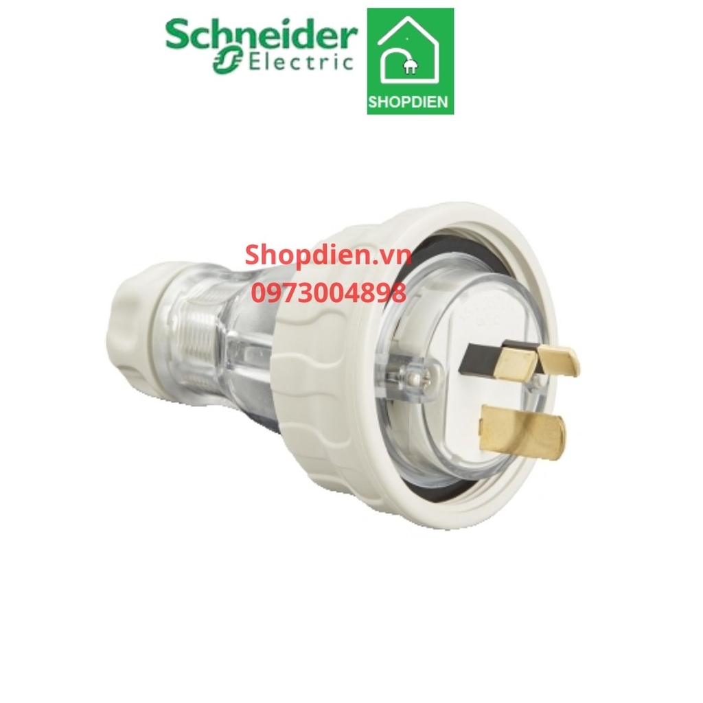 Phích cắm 3 chân 15A IP66 S56 SCHNEIDER S56P315GY_G15 Plug 2P+E