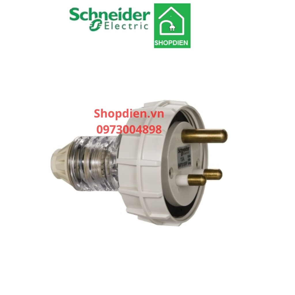 Phích cắm 3 chân Plug  2P+E 15A IP66 S56 SCHNEIDER S56P315RPGY_G15