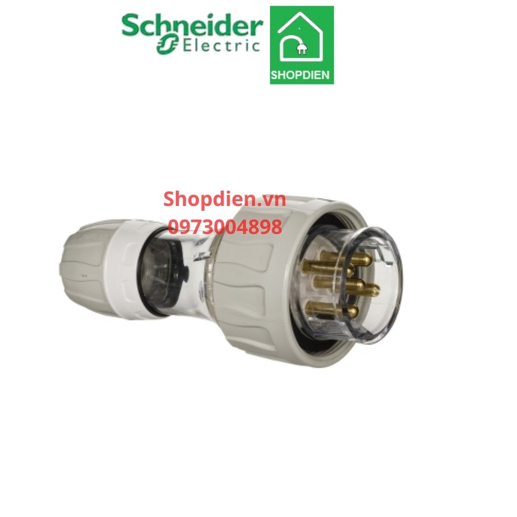 Phích cắm 5 chân Plug  3P+N+E 20A IP66 S56 SCHNEIDER S56P520GY_G15