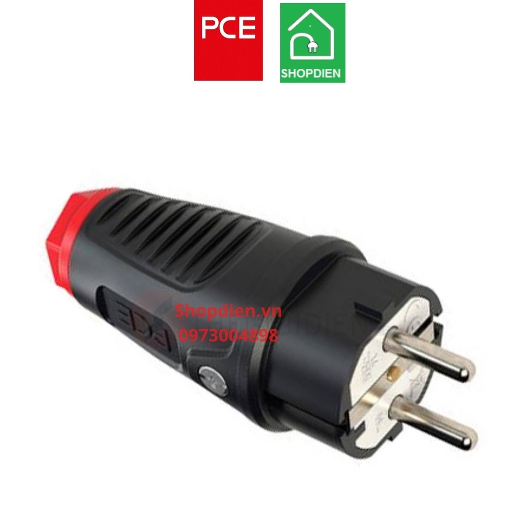 Phích cắm cao su di động chịu va đập  2P+E 16A IP54 F0512-SR