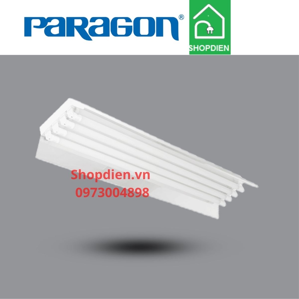 PIFE436L72 Paragon Bộ đèn chóa phản quang bốn 1.2M 4x20W sơn tĩnh điện