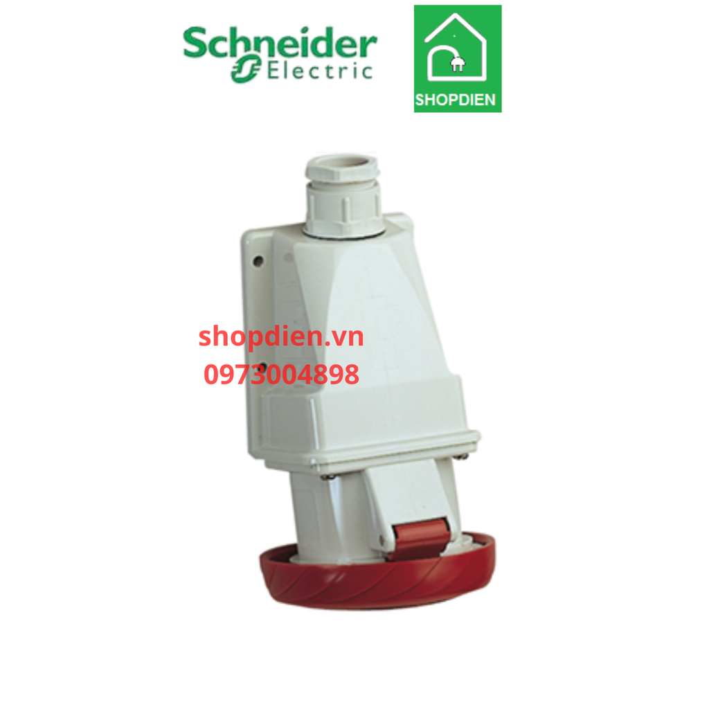 PKF16W734 Schneider Ổ cắm công nghiệp gắn nổi 4P 16A IP67 3P+E