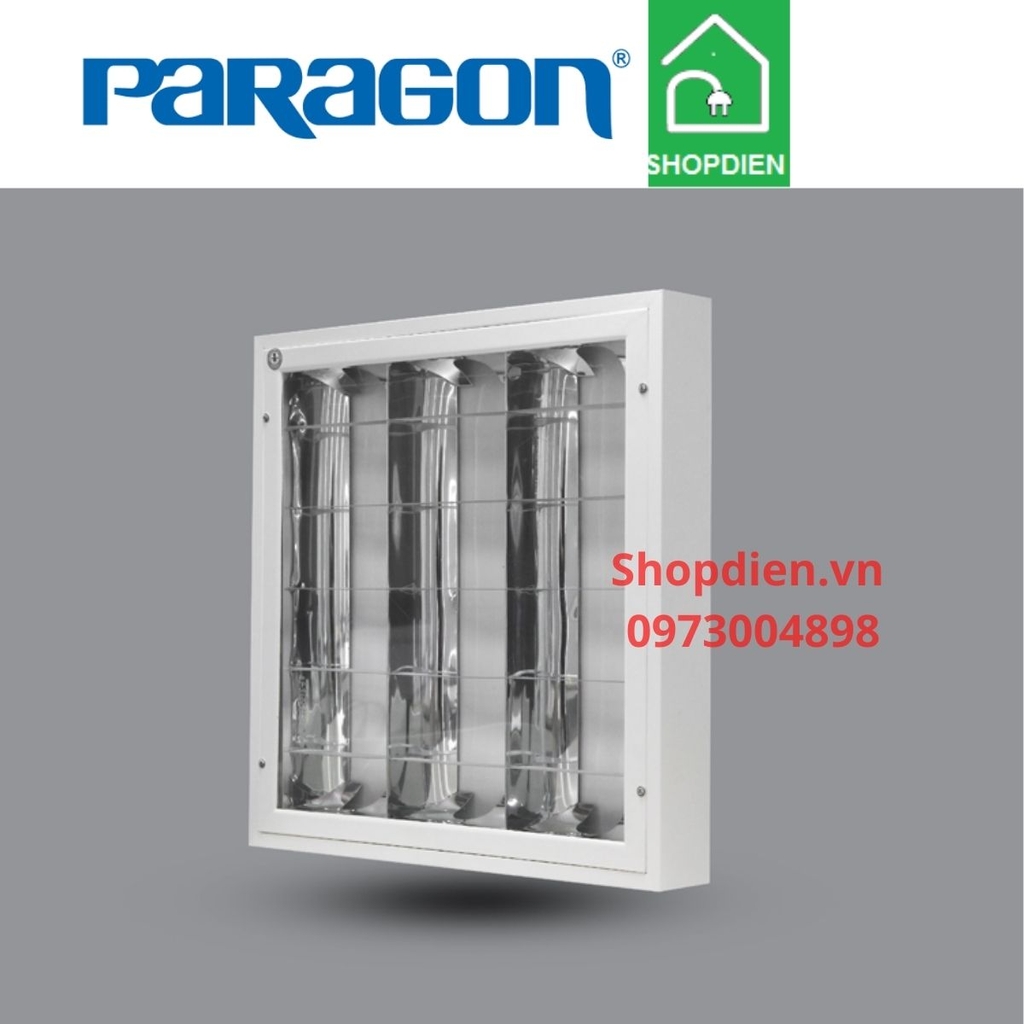PSFB418L40 Paragon Đèn tán quang gắn nổi 600x600 4x10W