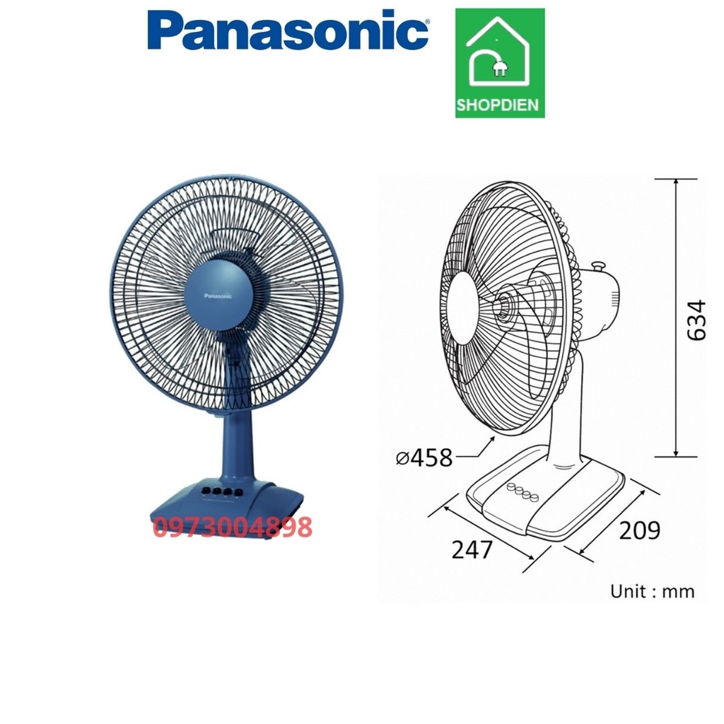 Quạt bàn Panasonic F-400CL màu trắng ngà