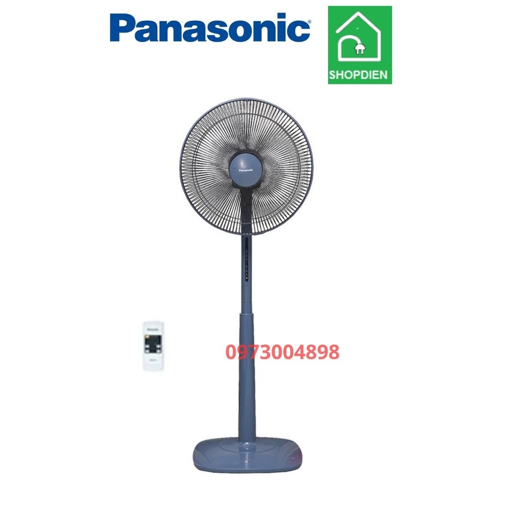 Quạt cây đứng màu xanh Panasonic F-409KB
