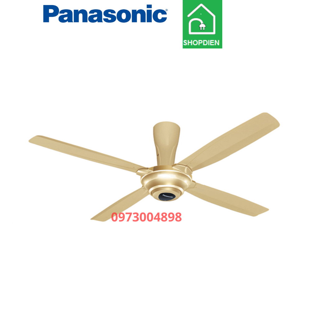 Quạt trần 4 cánh Panasonic F-56MPG-GO vàng ánh kim điều khiển từ xa