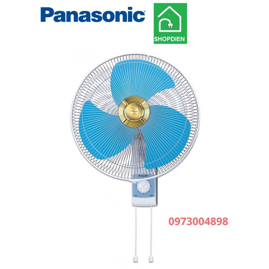 Quạt treo tường màu xanh Panasonic F-409UB
