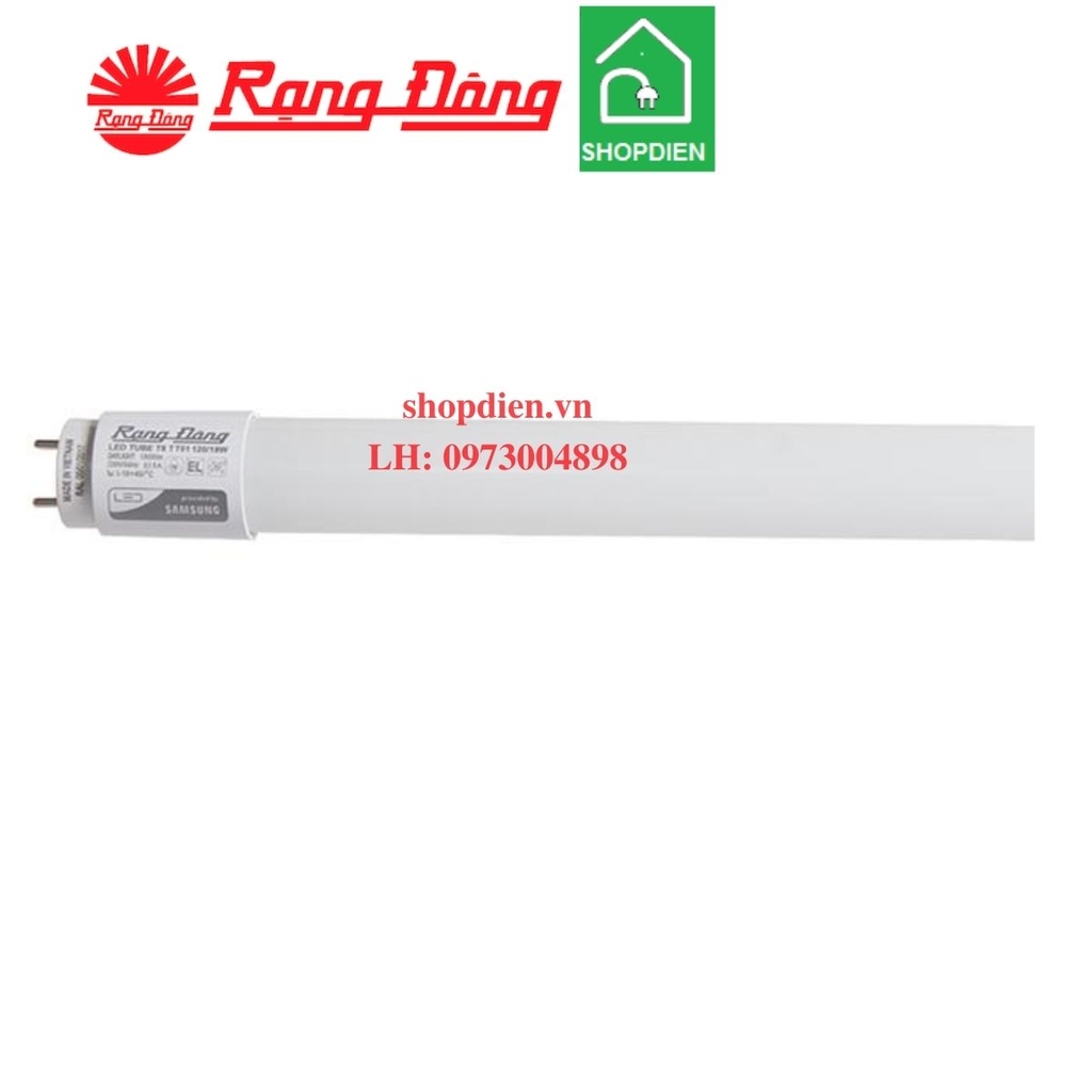 Rạng Đông T8 N02 600/10W Bóng tuýp nhựa 60cm 10W  Ledtube