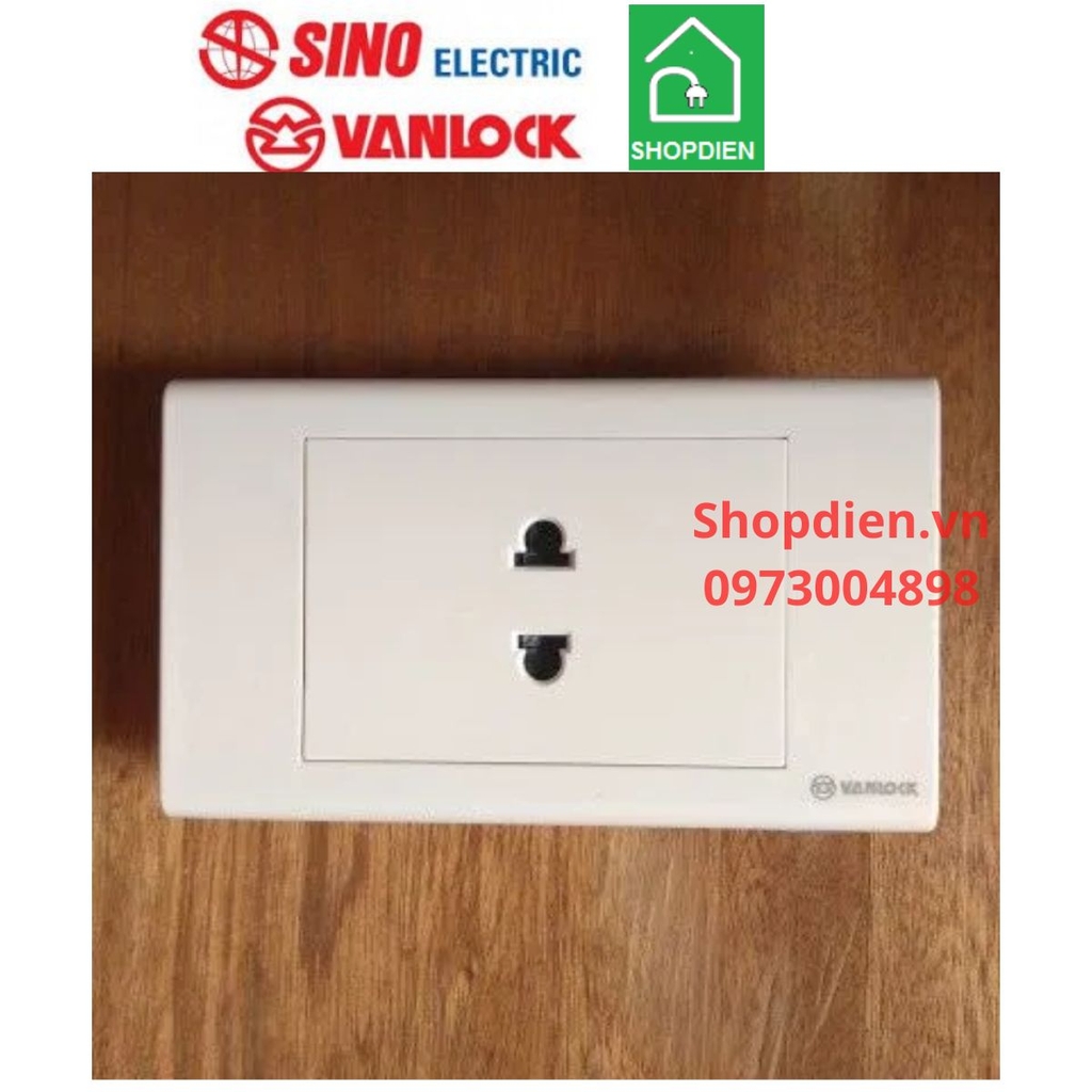 S18U SINO Ổ cắm đơn 2 chân Vanlock S18