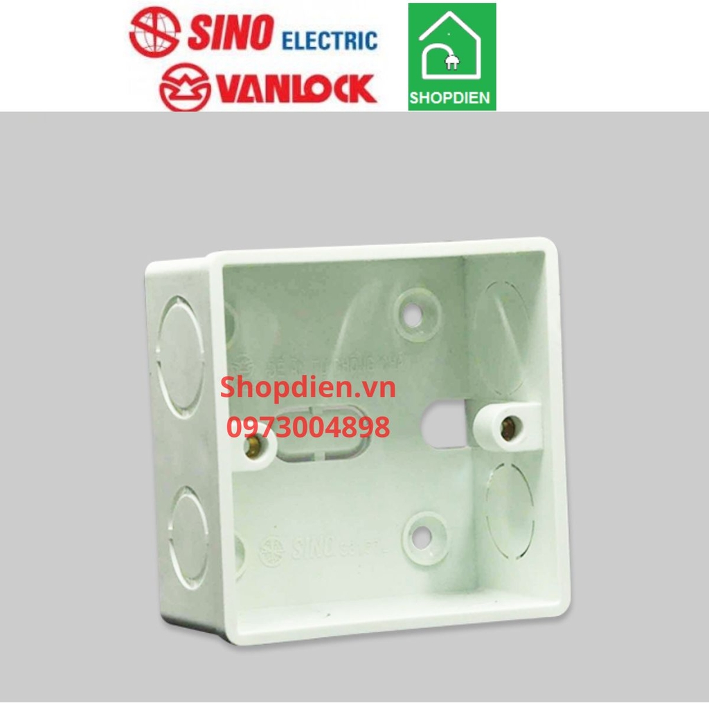S3157H SINO Đế âm tường vuông loại sâu