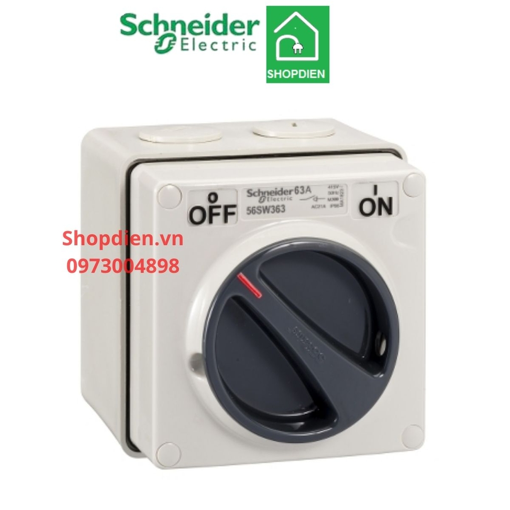 S56SW363GY Schneider Công tắc 3P 63A S56 switch IP66