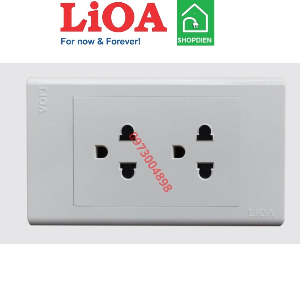 SE182U3 LIOA Ổ cắm đôi 3 chấu 16A