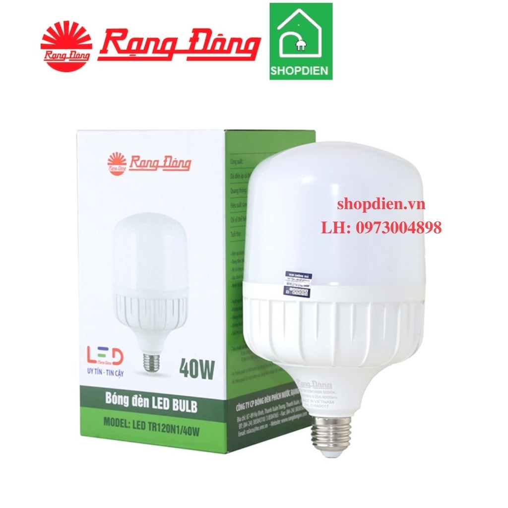 TR120N1 40W Rạng Đông Bóng trụ LED bulb 40W đui xoáy E27