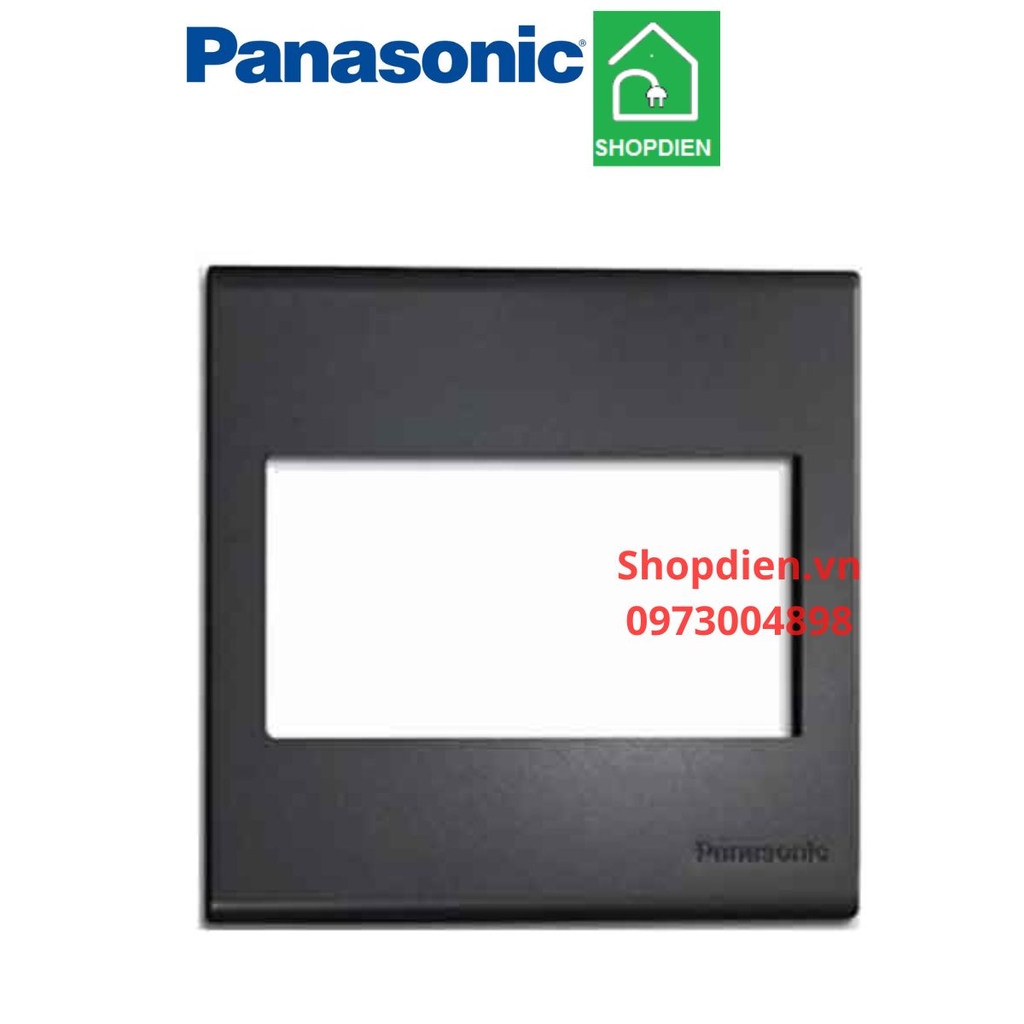 WEB7813MB Panasonic Mặt 3 thiết bị đen ánh kim Wide vuông BS Standard