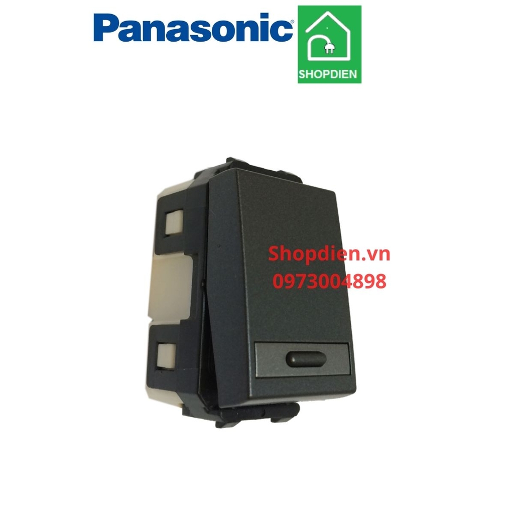 WEG55317MB Panasonic Công tắc đơn 1 chiều màu đen ánh kim Refina