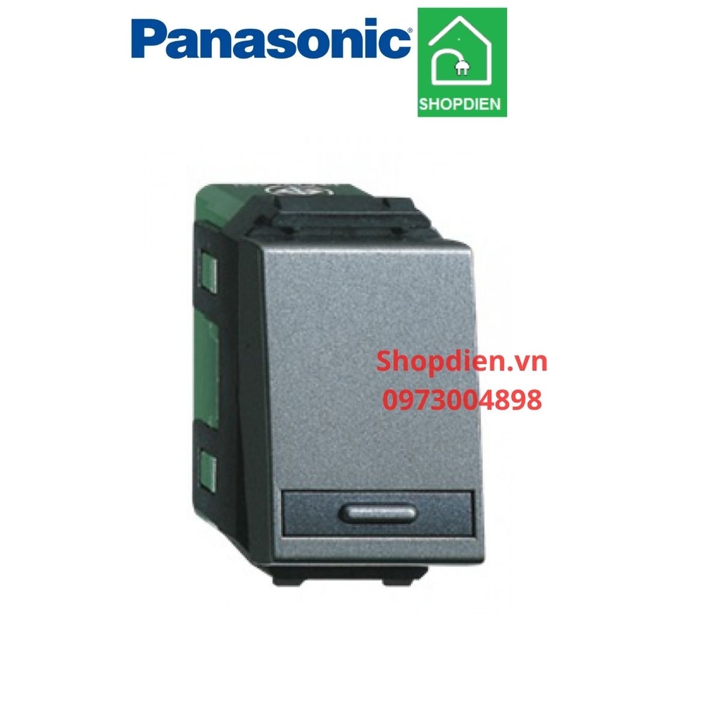 WEG55317MH Panasonic Công tắc đơn 1 chiều màu xám ánh kim Refina