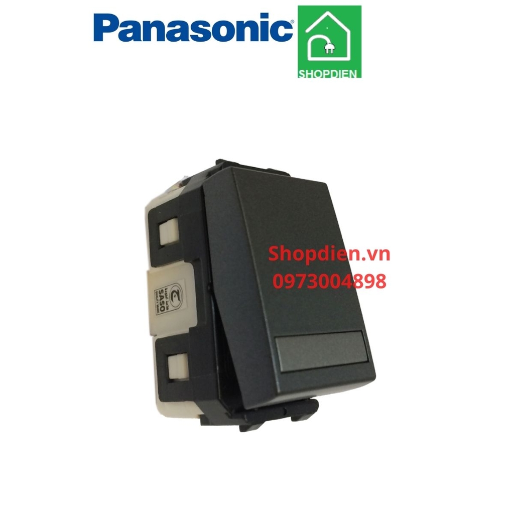 WEG55327MB Panasonic Công tắc 2 chiều, đảo chiều cầu thang Refina màu đen ánh kim