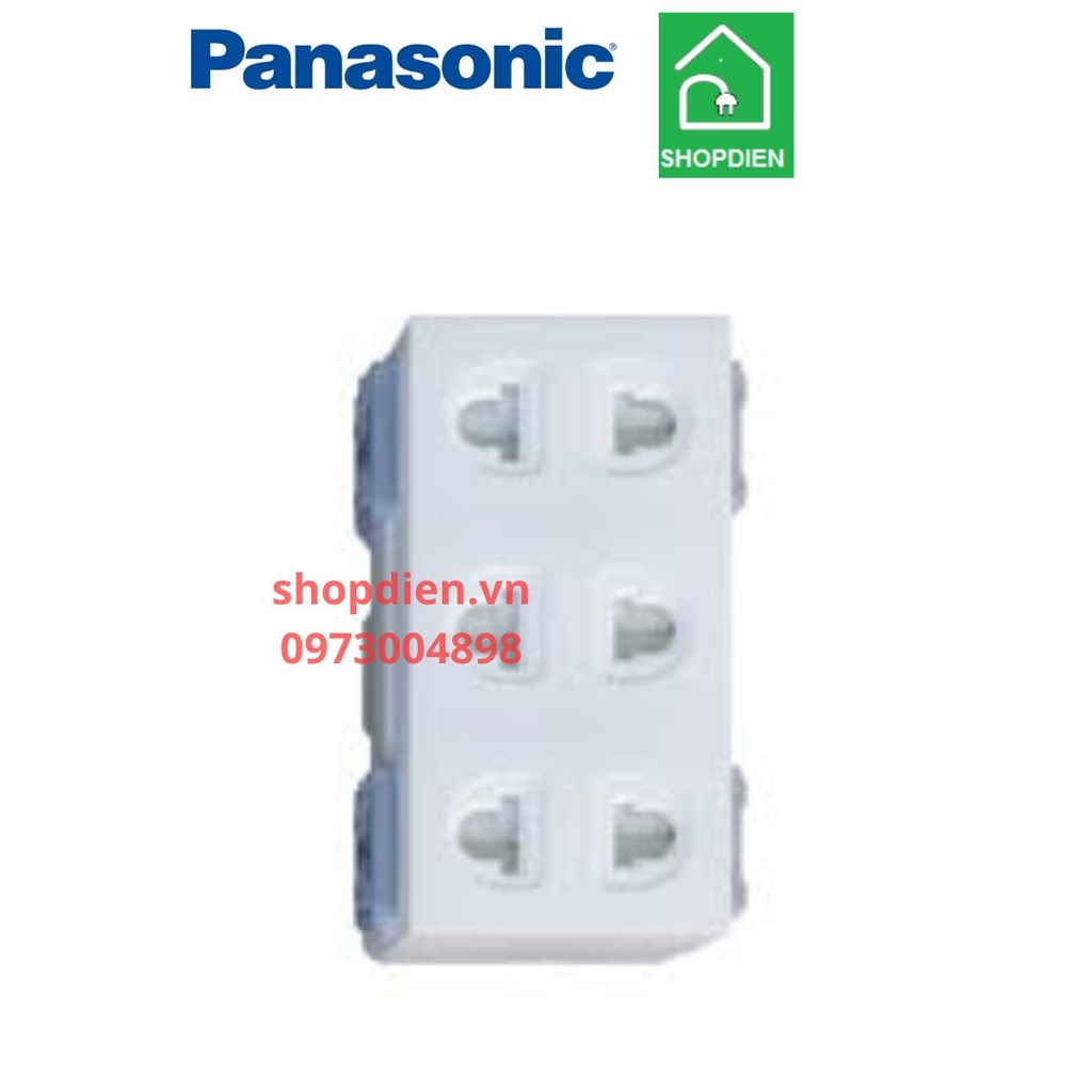WEV138307SW Panasonic Ổ cắm ba 2 chấu Wide Series