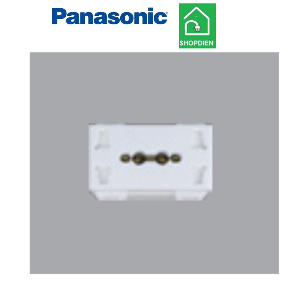 WEV157207SW Panasonic ổ cắm đôi đa năng 3 chấu Halumie màu trắng