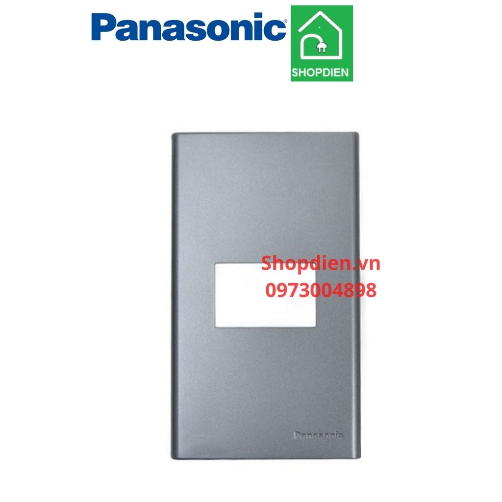 WEV68010MH Panasonic Mặt 1 thiết bị màu xám ánh kim Wide Series
