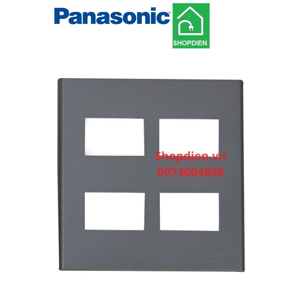 WEV68040MH Panasonic Mặt 4 thiết bị màu xám ánh kim Wide Series