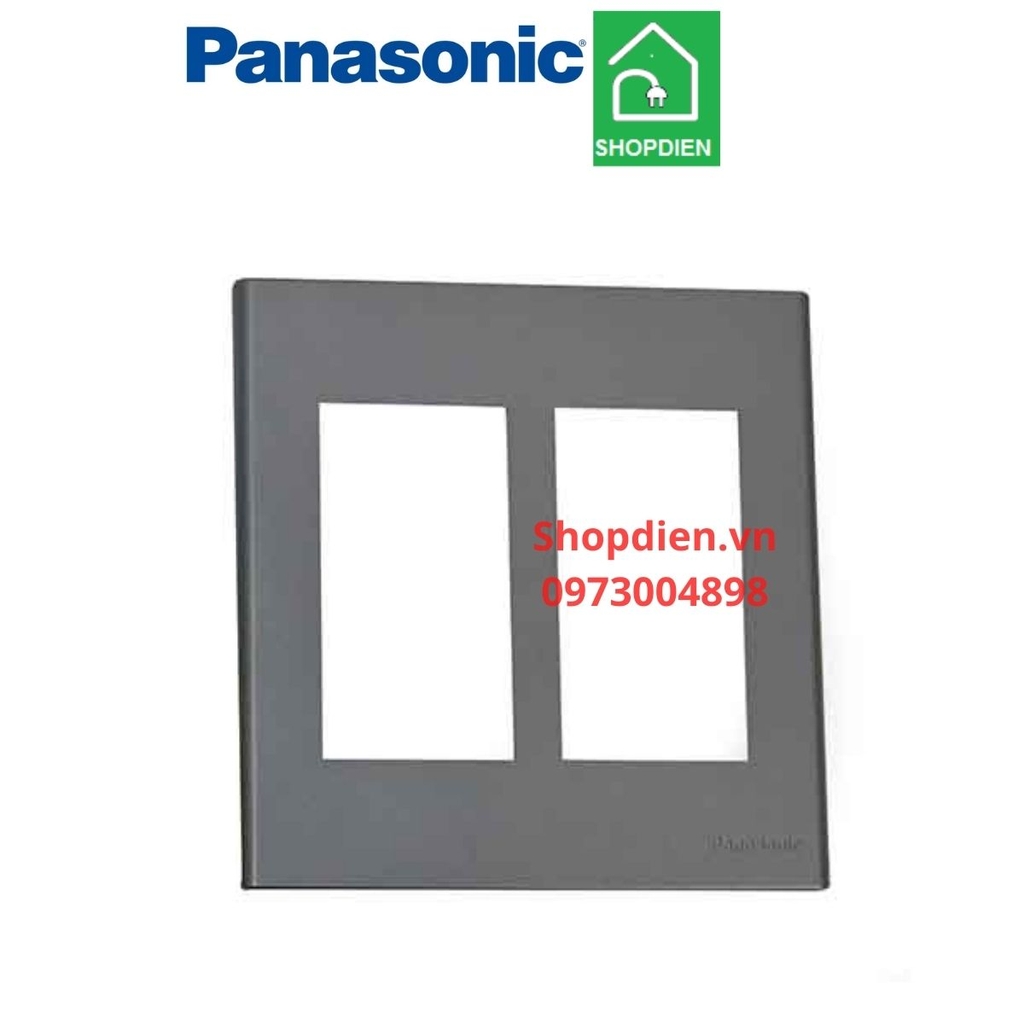 WEV68060MH Panasonic Mặt 6 thiết bị màu xám ánh kim Wide Series