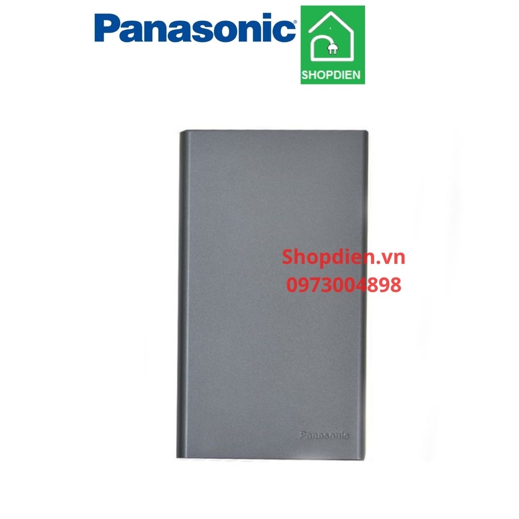WEV68910MH Panasonic Mặt che trơn, mặt kín màu xám ánh kim Wide Series