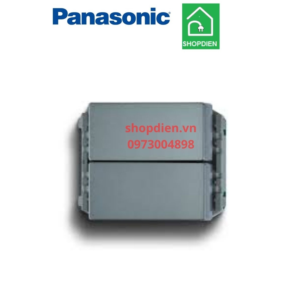 WEVH5542-7MYH Panasonic Công tắc đôi kép 2 chiều Halumie xám ánh kim