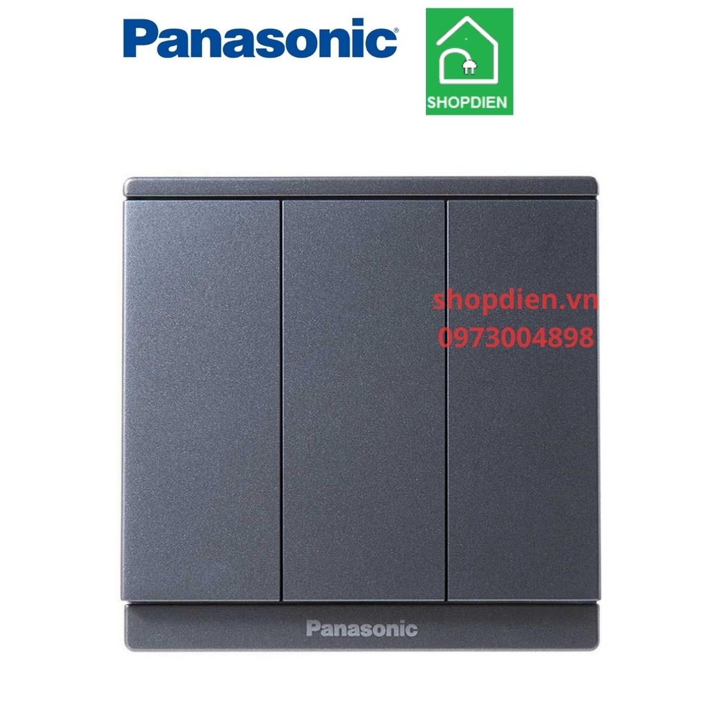 WMF506MYH-VN Panasonic Công tắc ba 2 chiều Moderva xám ánh kim