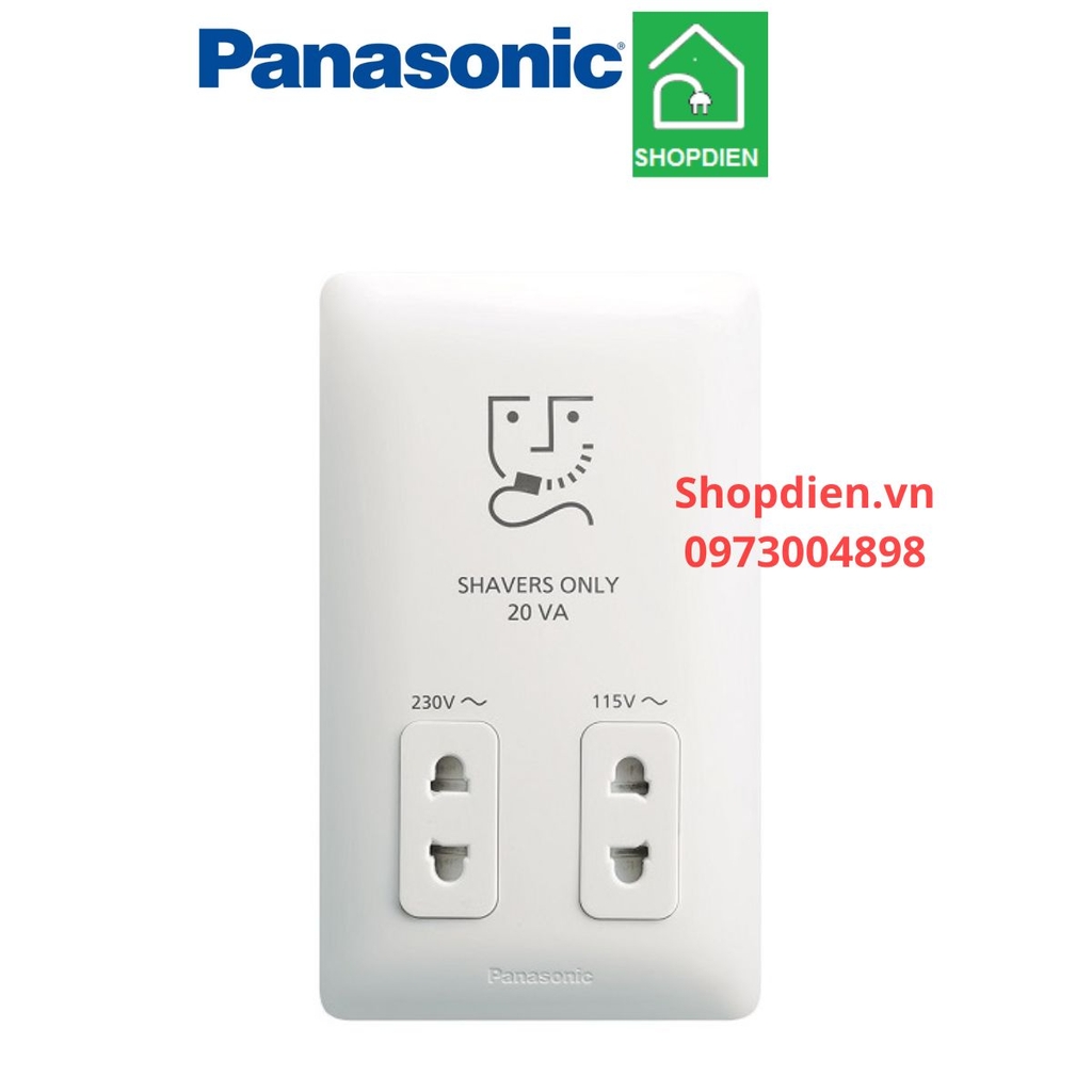 WSBC9120SW-VN Panasonic Ổ cắm dao cạo râu WSBC9120W Shaver Socket