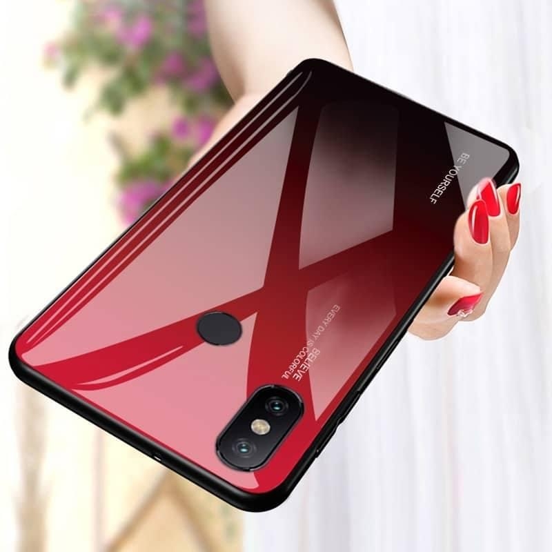 Ốp lưng kính cường lực màu Gradient tuyệt đẹp cho iPhone X