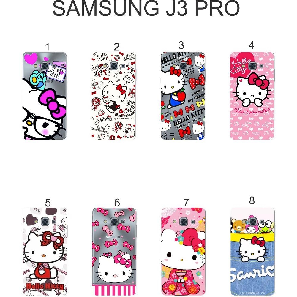Ốp lưng Samsung Galaxy J3 Pro dẻo in hình Kitty