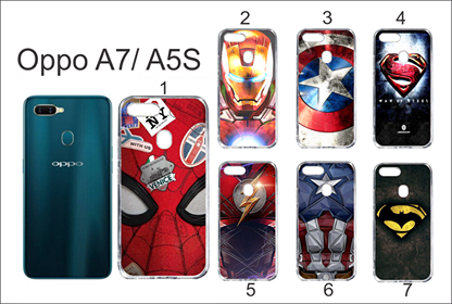 Ốp lưng dẻo hình siêu anh hùng Avengers cho Oppo A7/ A5S
