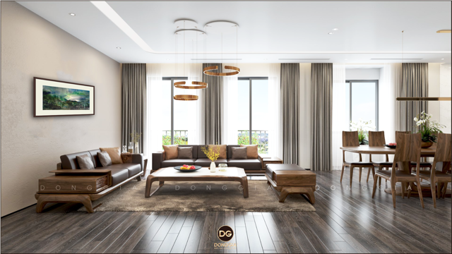 Tranh trong không gian phòng khách