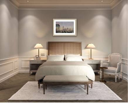 Tranh trong không gian biệt thự Hà Nội