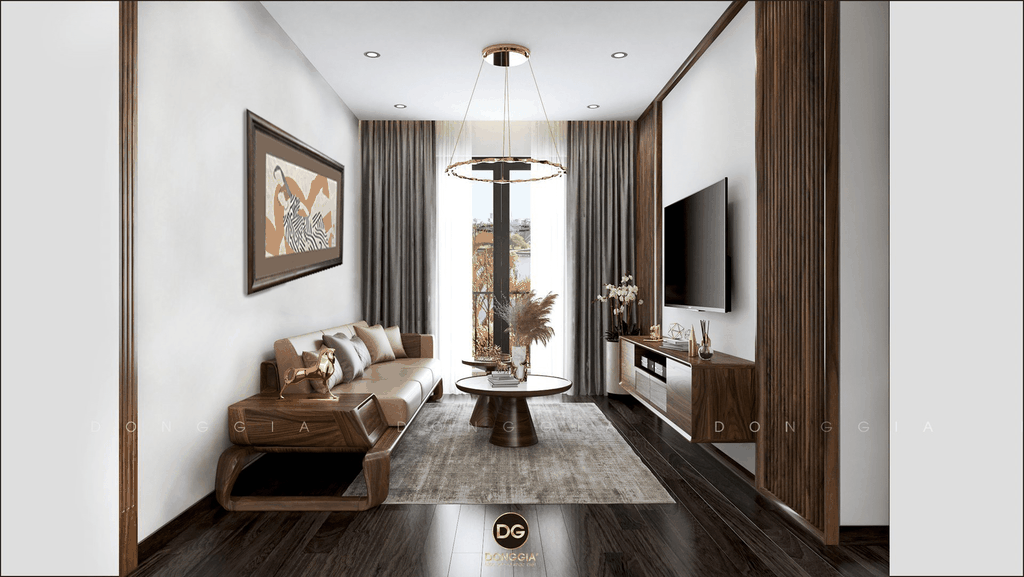 Tranh trong không gian biệt thự 2