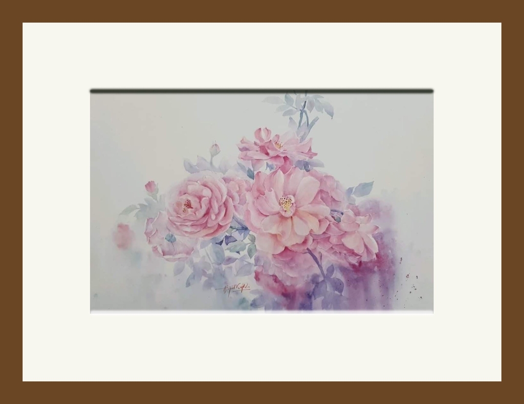 Tranh màu nước vào không gian phòng ngủ