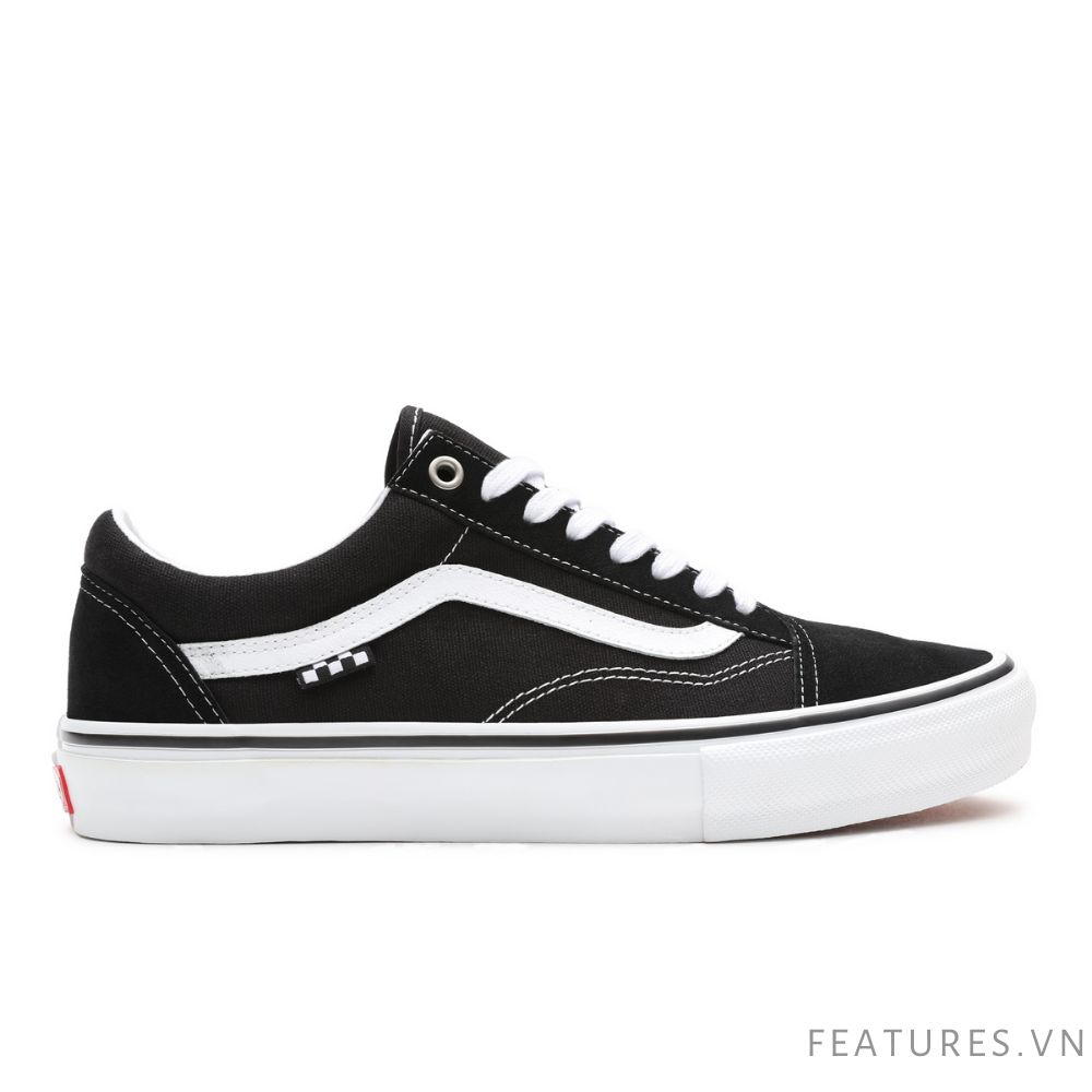 Vans Old Skool Pro Black White Skateboard Features Vietnam