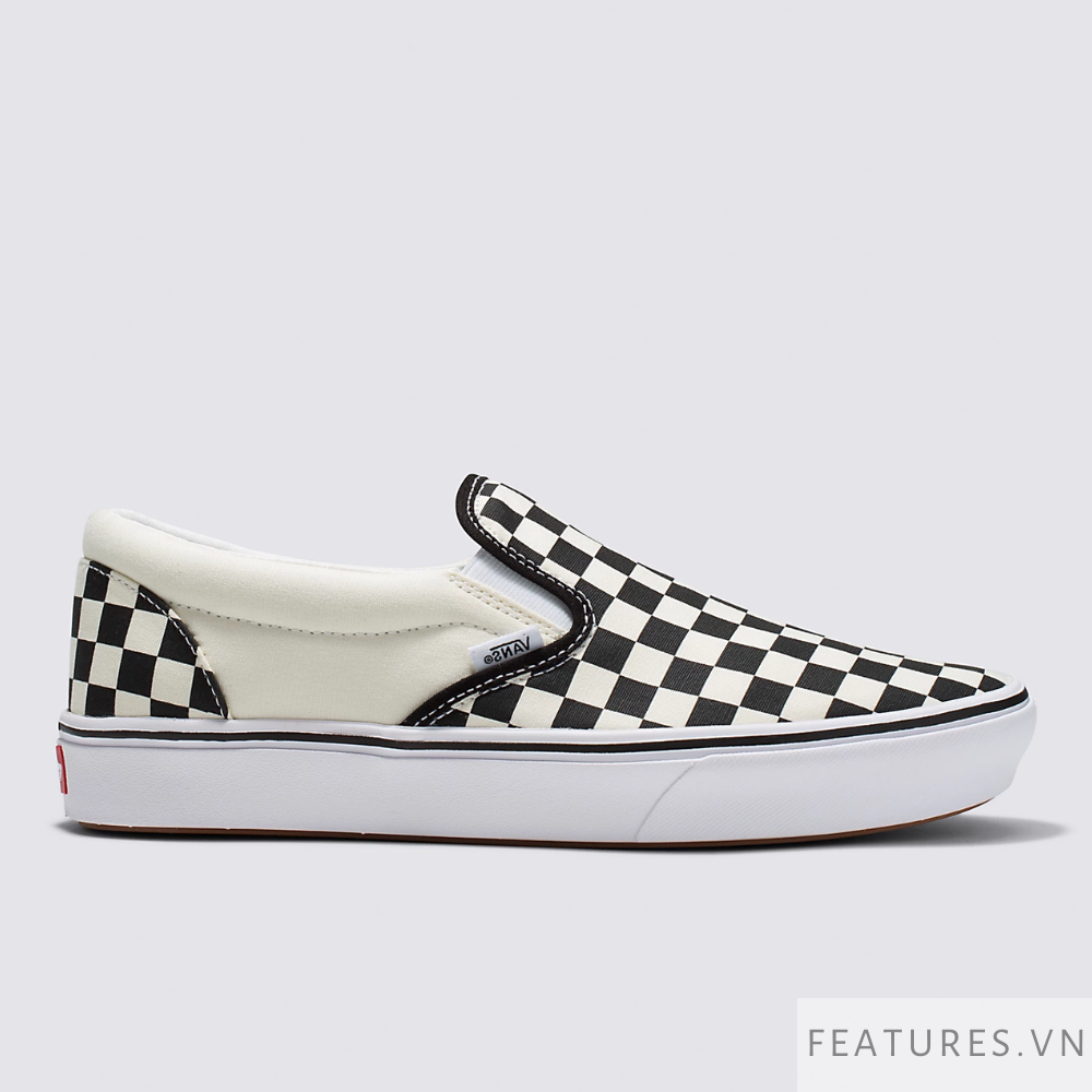 Vans Slip On Checkerboard Comfycush Black White Features Vietnam