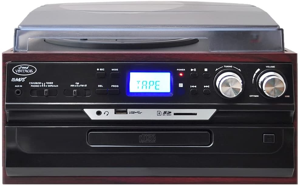 Pyle PTTCDS7U Classic Vintage Turntable