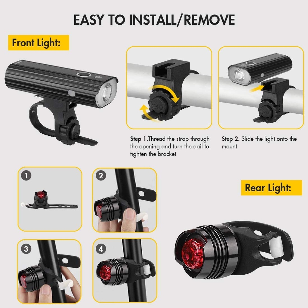 Đèn xe đạp Te-Rich 800 lumens